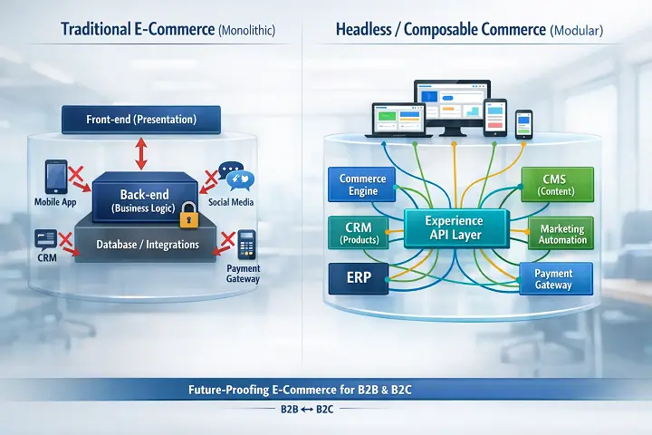 Ecommerce Vs Modular Headless Commerce