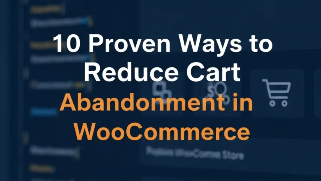 10 Proven Ways to Reduce Cart Abandonment in WooCommerce