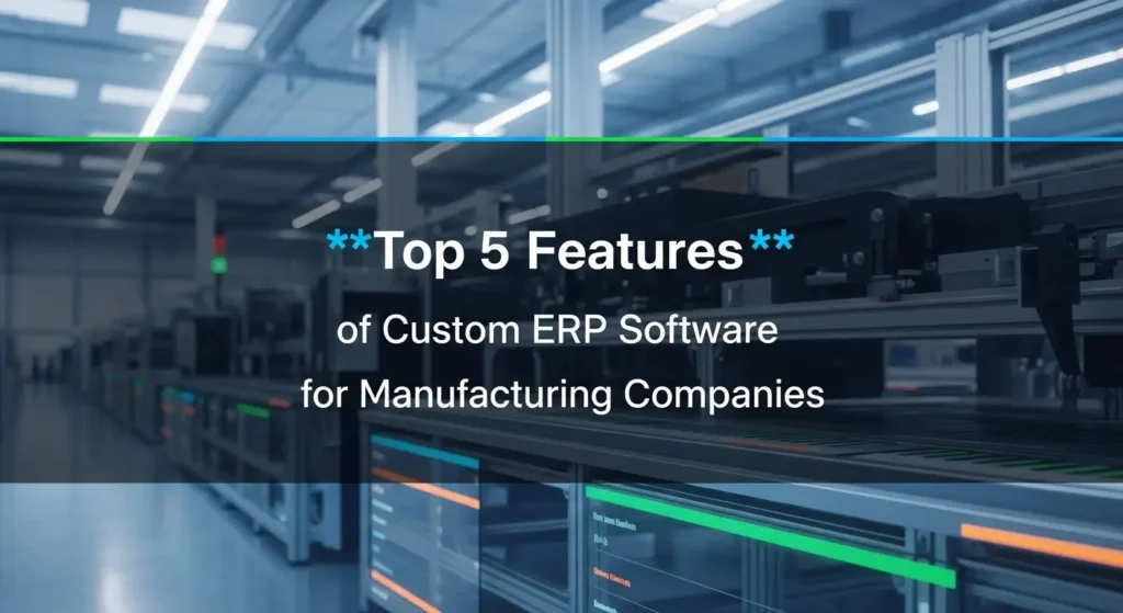 Top 5 Features of Custom ERP Software for Manufacturing Companies