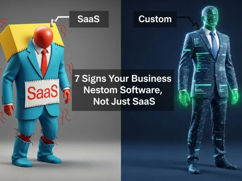 7 Signs Your Business Needs Custom Software, Not Just SaaS