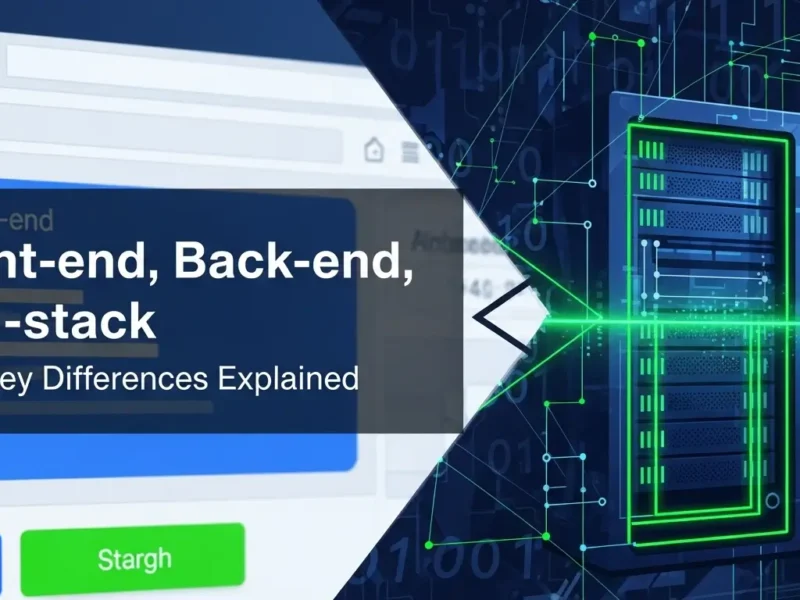 Front-end, Back-end, Full-stack: The Key Differences Explained