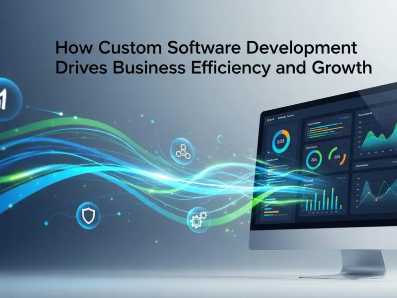 How Custom Software Development Drives Business Efficiency & Growth