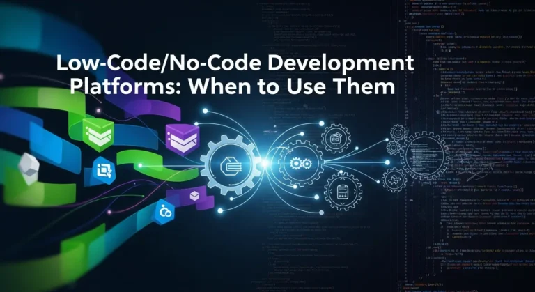 Low-Code/No-Code Development Platforms: When to Use Them