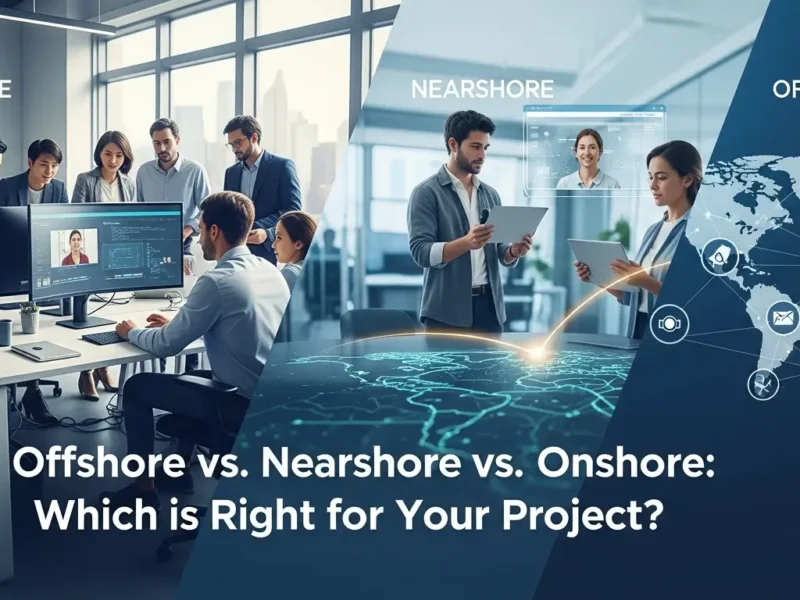 Offshore vs. Nearshore vs. Onshore: Which is Right for Your Project?