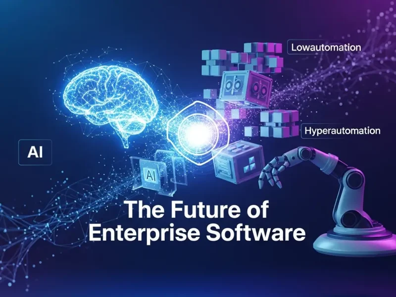 The Future of Enterprise Software: Hyperautomation, AI, and Low-Code