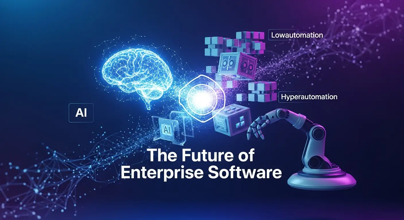 The Future of Enterprise Software: Hyperautomation, AI, and Low-Code