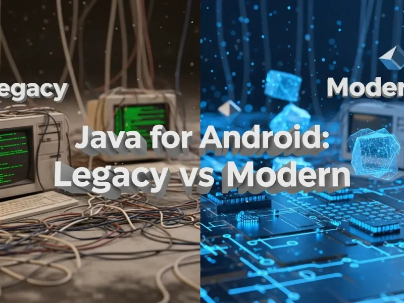 Java for Android Development: Legacy vs. Current Best Practices