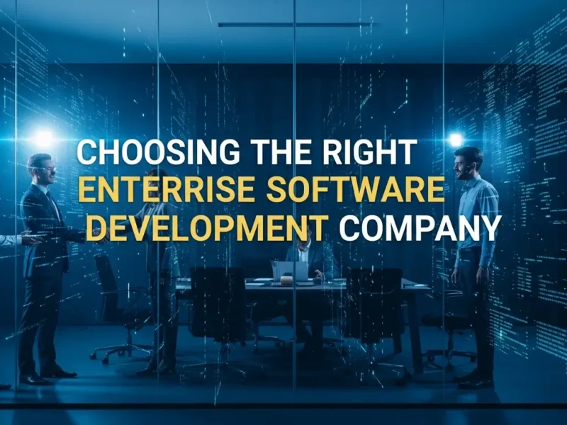 Choosing the Right Enterprise Software Development Company: Your Strategic Partner Guide