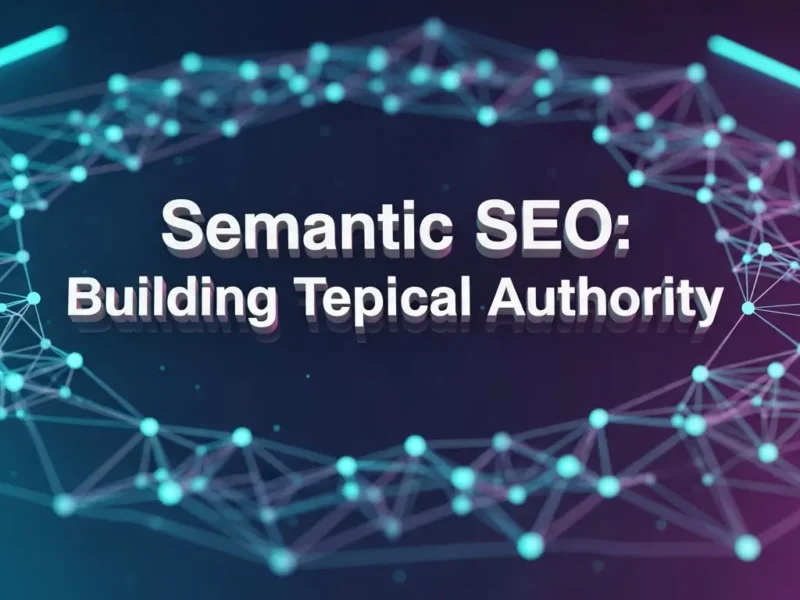 Semantic SEO in Digital Marketing: Building Topical Authority for Long-Term Growth
