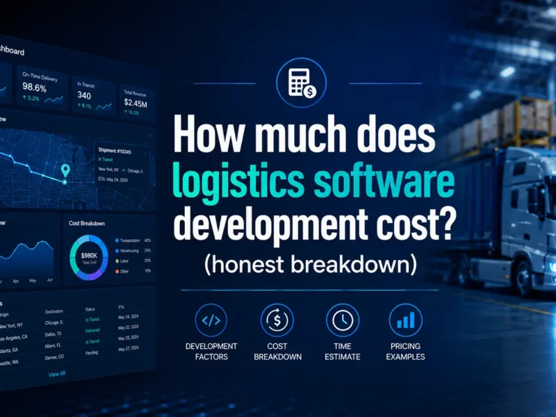 How Much does Logistics Software Development Cost? (honest breakdown)