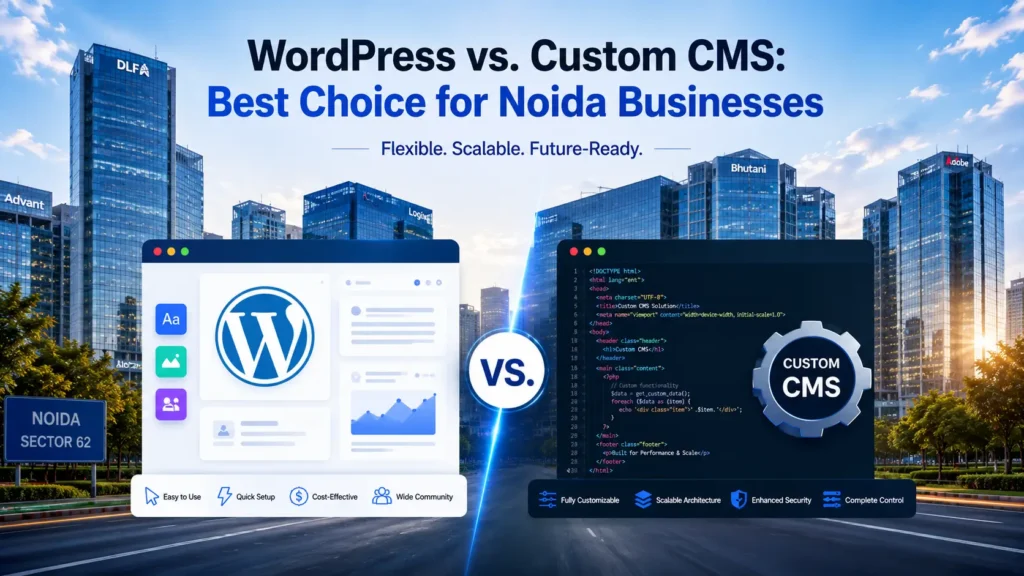 WordPress vs. Custom CMS: What’s the Best Choice for Noida Businesses?