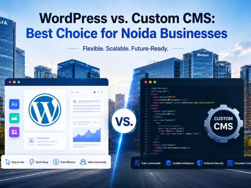 WordPress vs. Custom CMS: What’s the Best Choice for Noida Businesses?