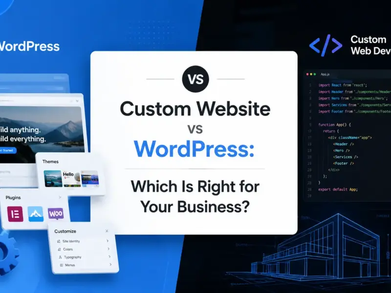 Custom Website vs WordPress: Which Is Right for Your Business?