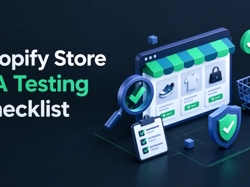 Shopify Store QA Testing Checklist Before Launch